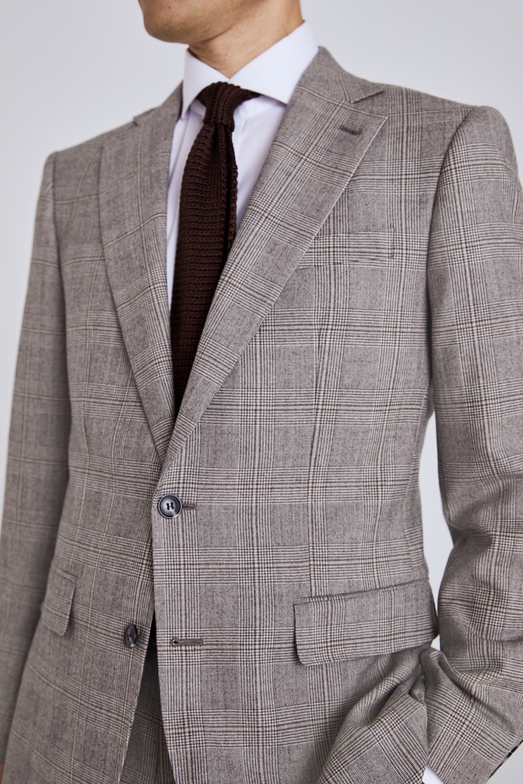 Regular Fit Grey Check Performance Jacket     Buy Online at Moss