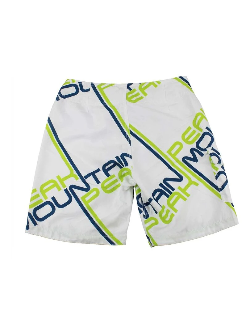 Bermuda de bain homme COUMEA PEAK MOUNTAIN Blanc