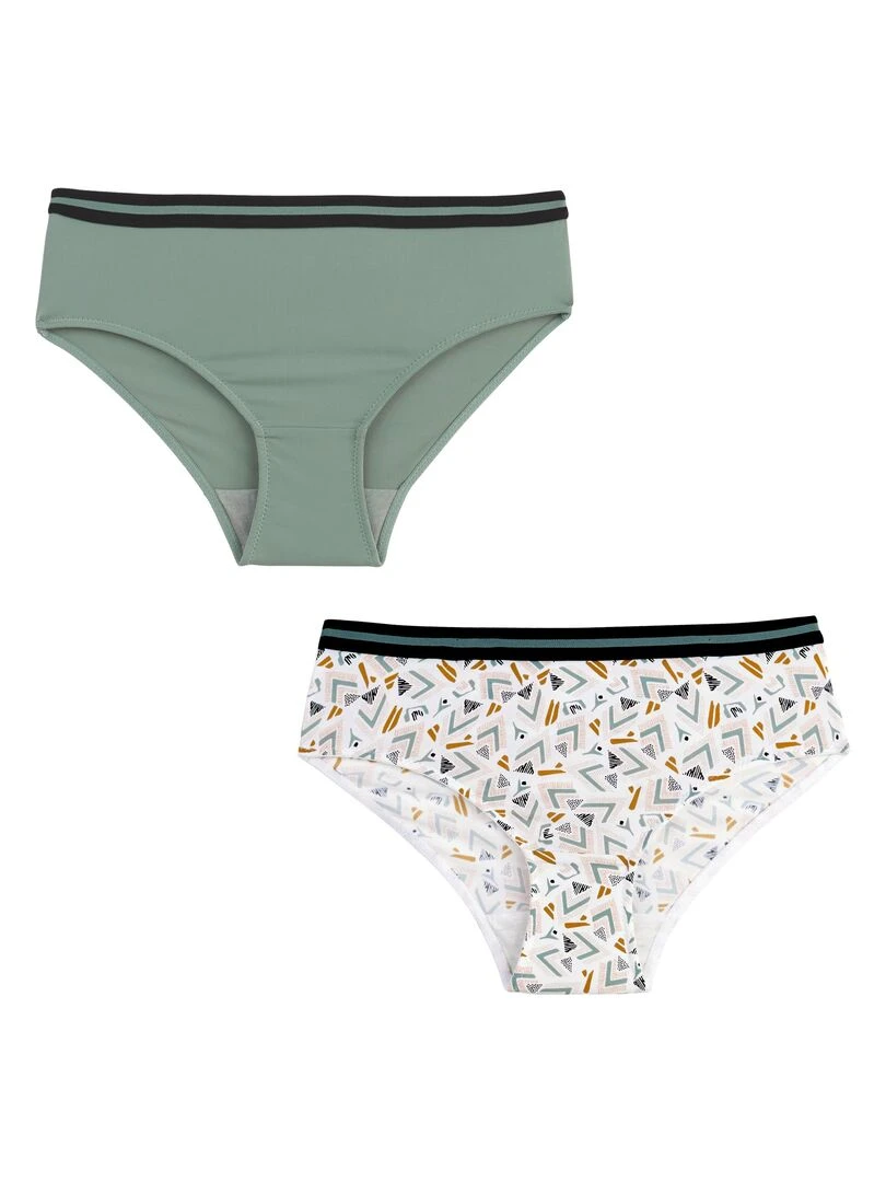 Lot de 2 culottes fille Soriya Kaki