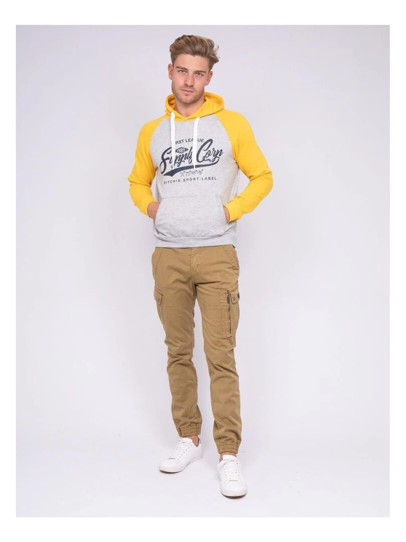 sweat capuche WANDATY   Jaune