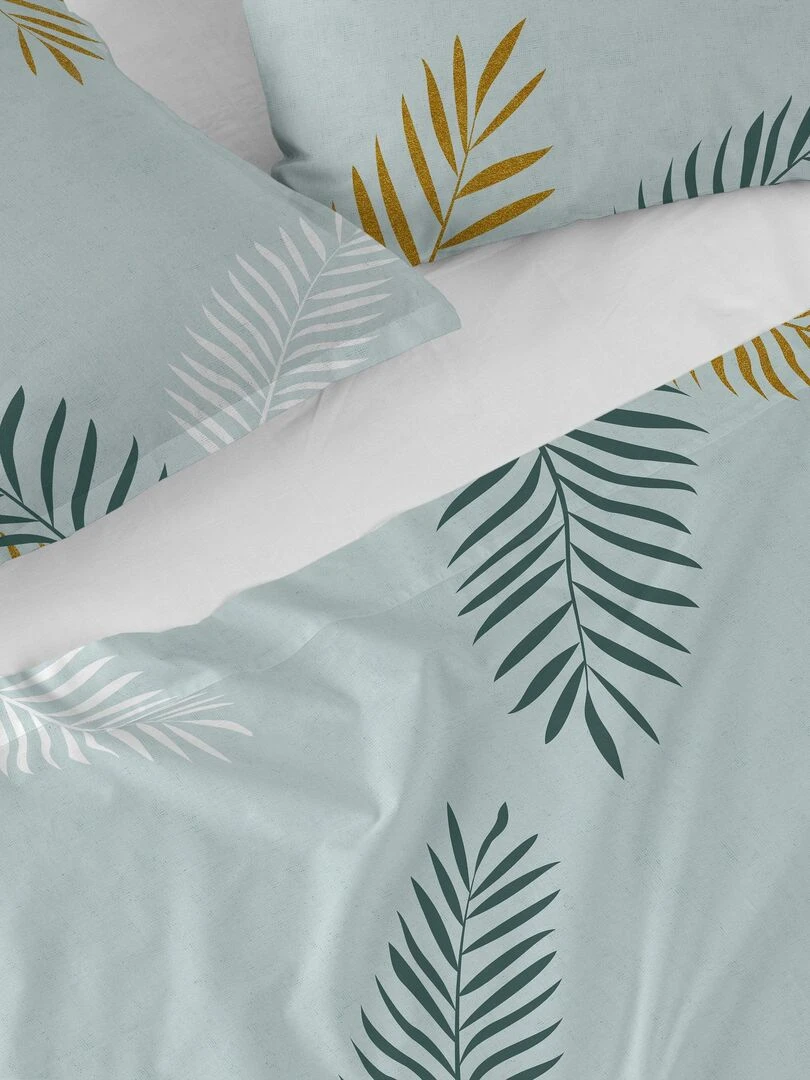 Drap Foliage mint "Happyfriday"   Blanc