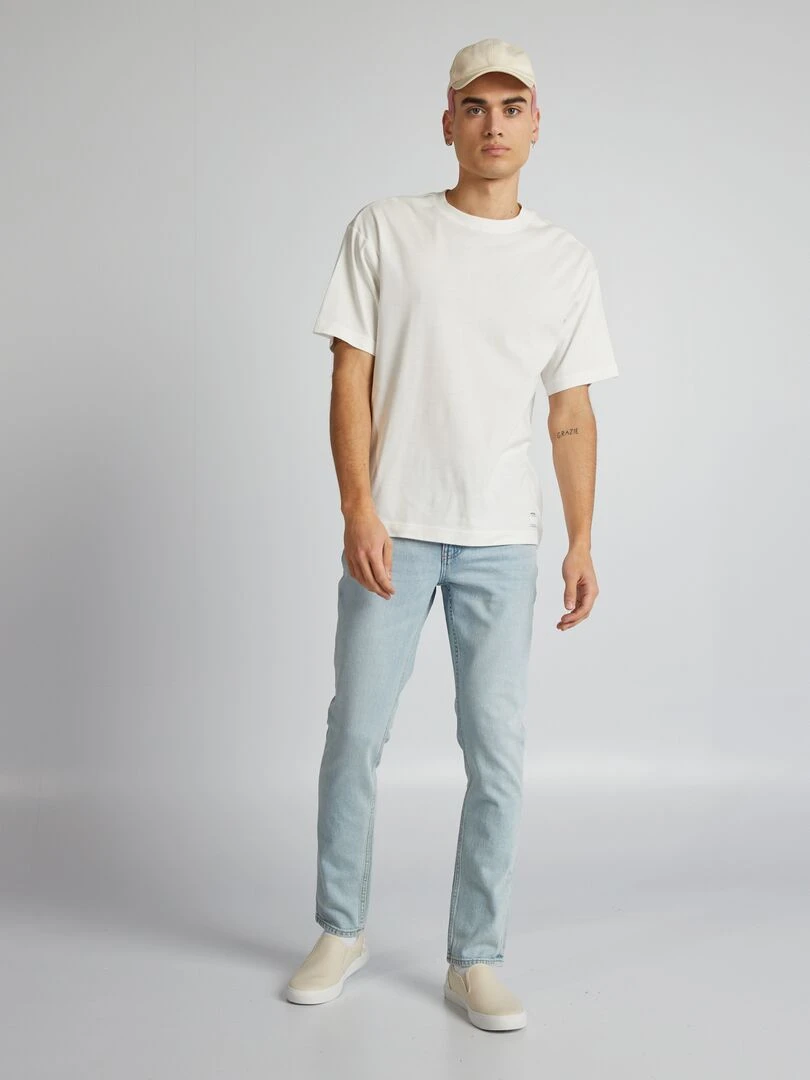 Jean slim fit à 5 poches Bleu