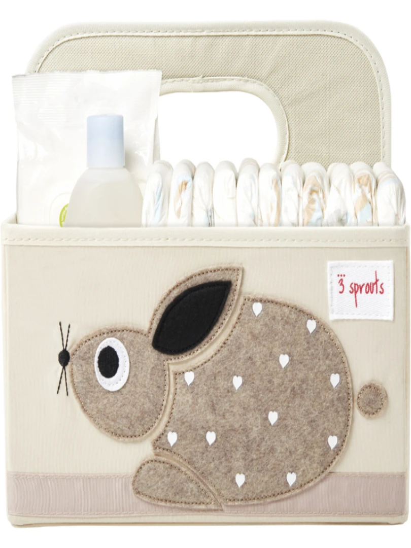 Panier de toilette Lapin (28 x 25 x 25 cm)   Beige