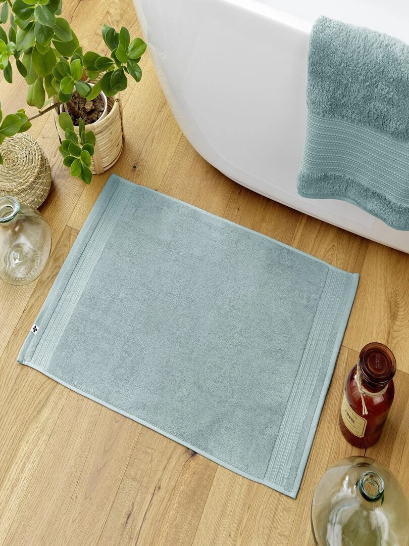 Tapis de bain coton Collection Garance Bleu clair