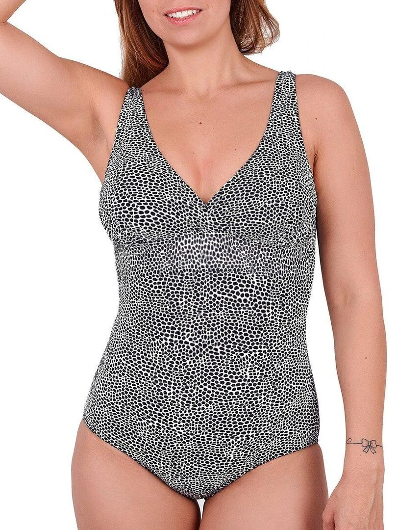 Maillot 1 pièce sans armatures Look Noir