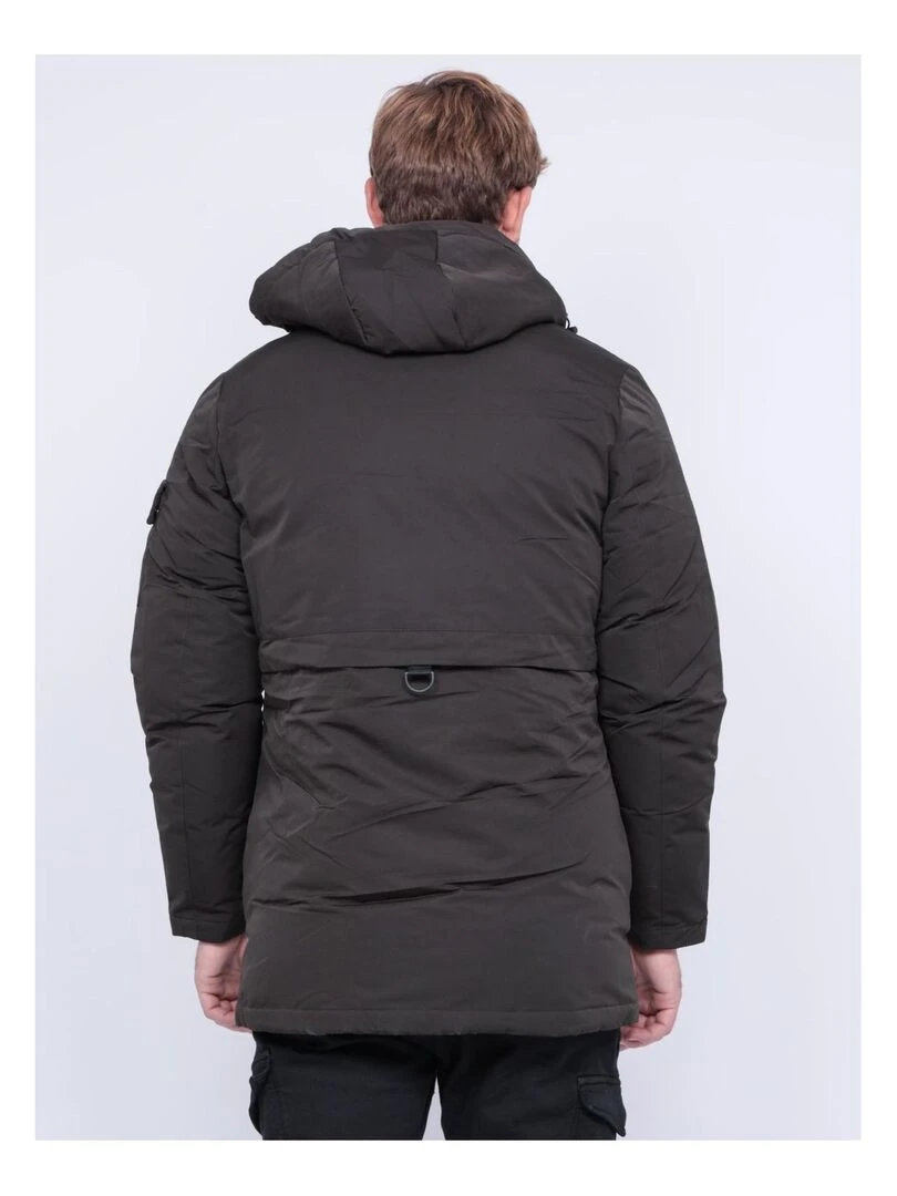 Parka mi longue capuche ZATOICHA Vert