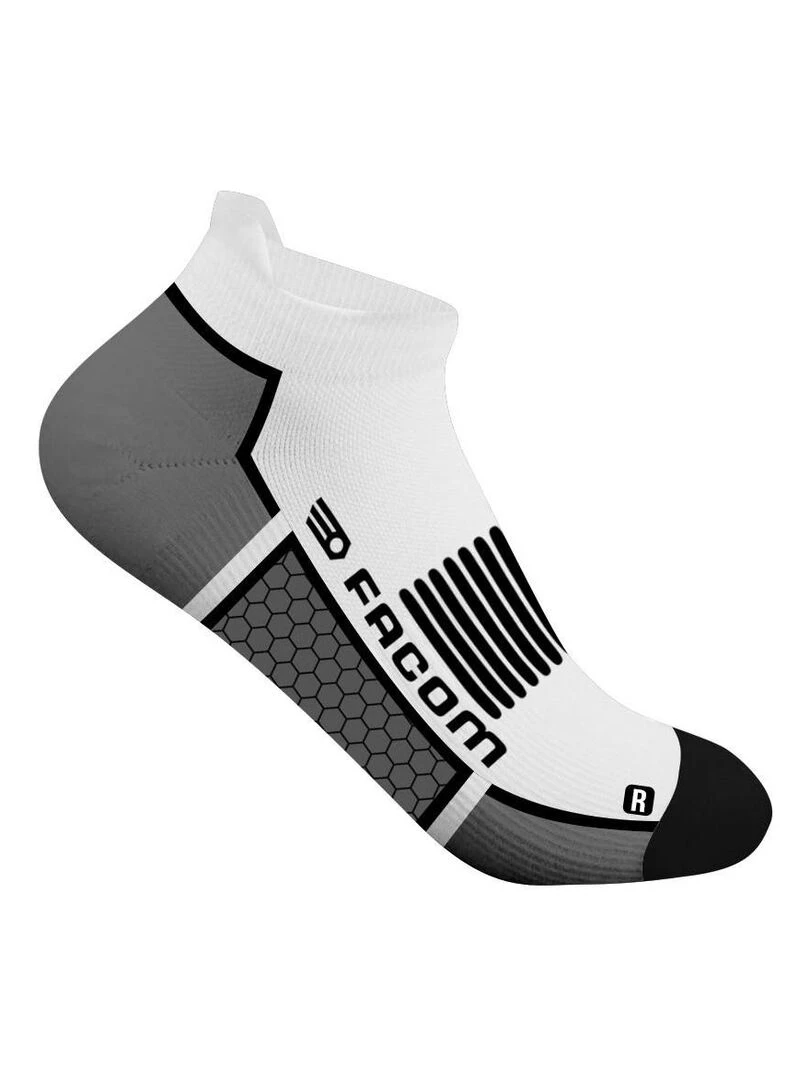 Lot de 4 paires de Chaussettes de travail courtes Hexa Facom   Noir