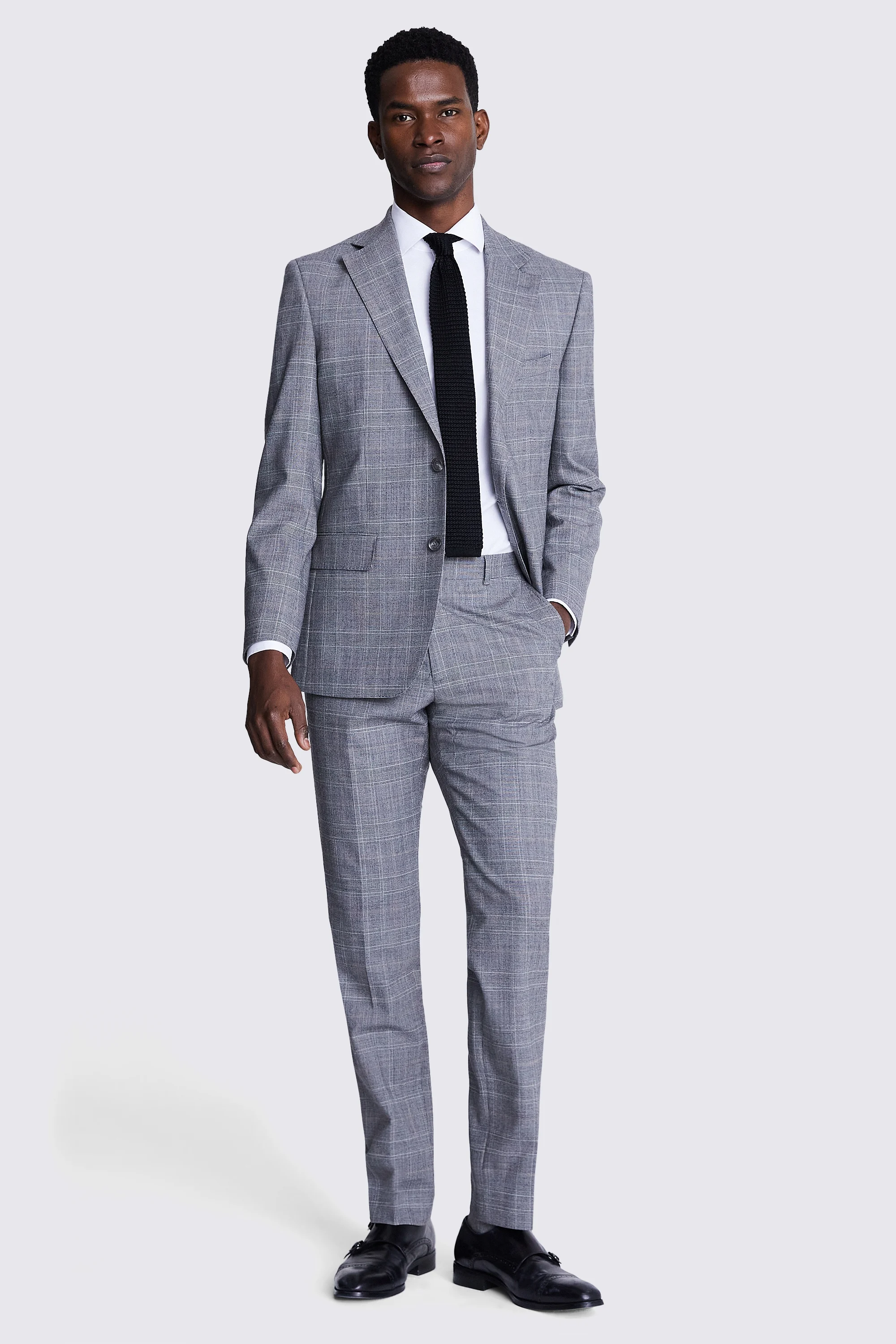 Ted Baker Tailored Fit Navy Check Jacket    Buy Online at Moss