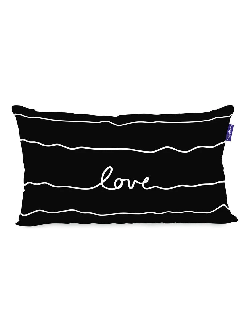 Coussin Camping "Happyfriday"   Blanc