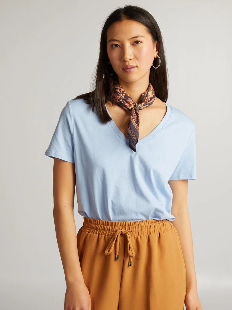 T shirt basique Bleu ciel