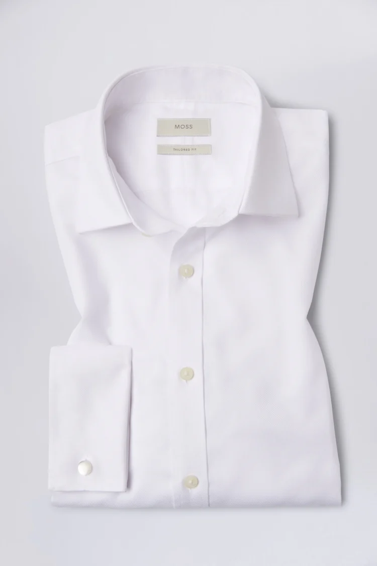 Tailored Fit White Non-Iron Shirt   Buy Online at Moss