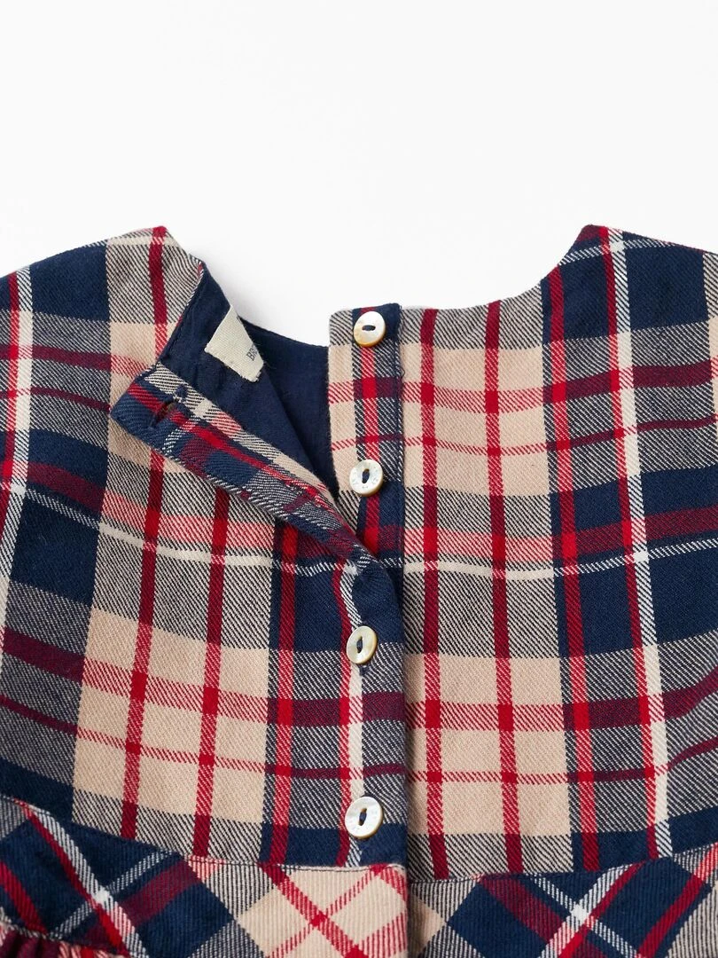 Robe à carreaux brothers & sisters 'Zippy'   Bleu foncé