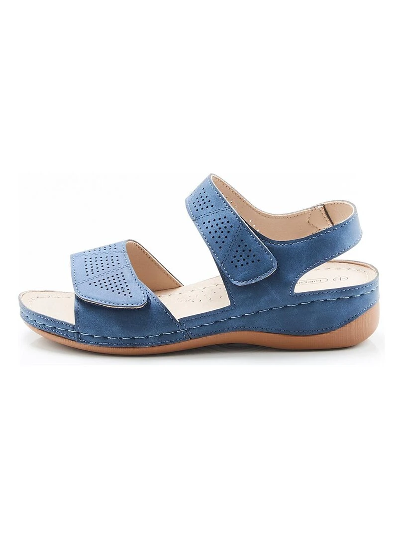 Sandales ouverture totale Piedical Damart Bleu