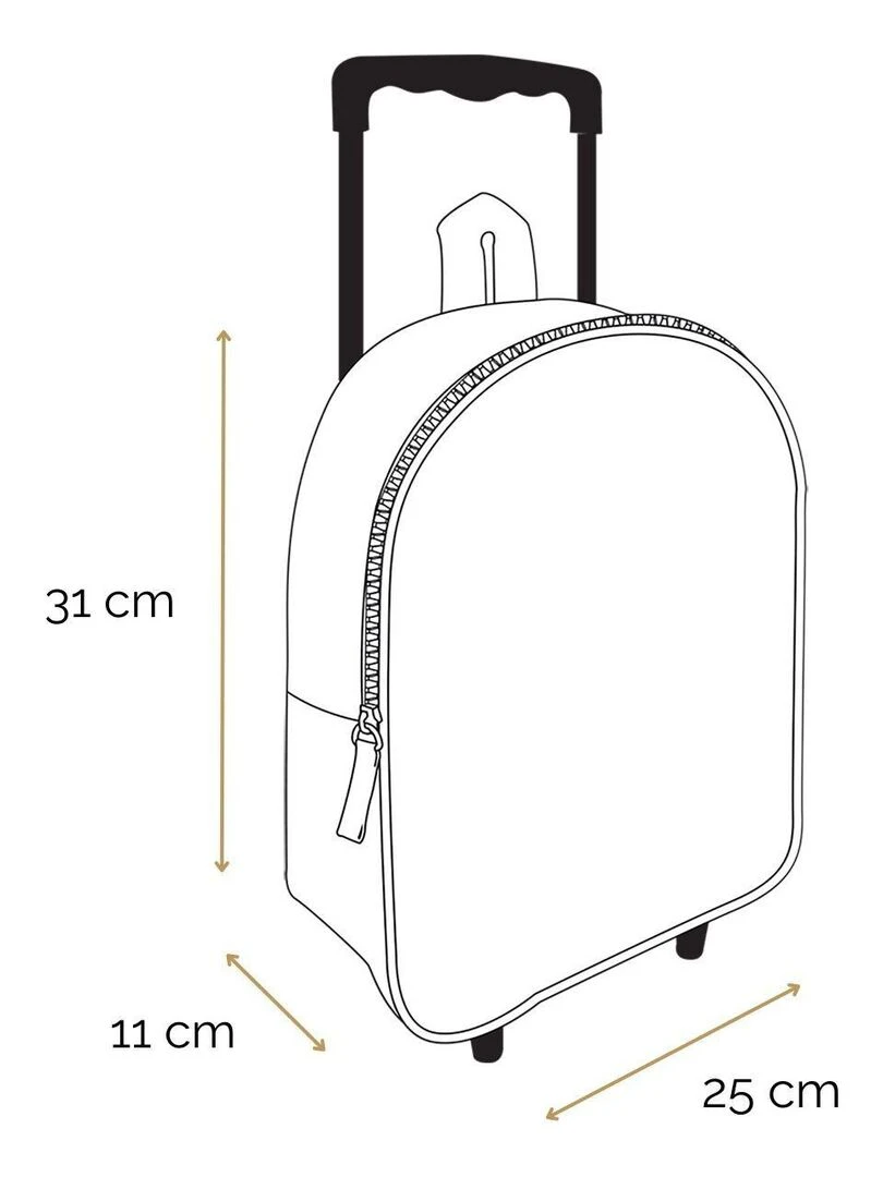 BAGTROTTER Sac à dos à roulettes 31 cm maternelle Harry Potter Rouge Chibi   Rouge
