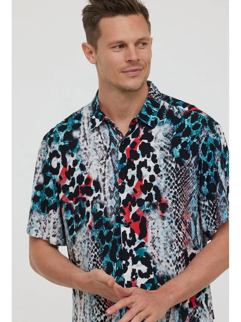 Lee Cooper Chemise manches courtes viscose relaxed DENO MC Blanc