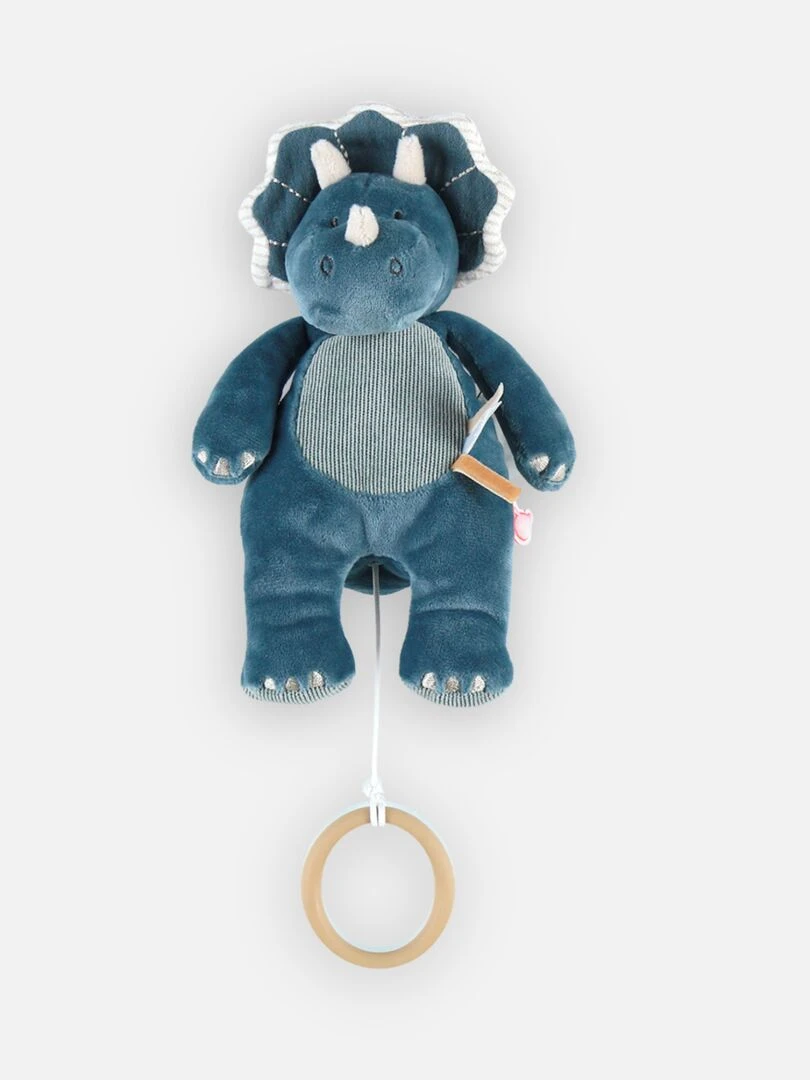 Peluche mini musicale Ops en Veloudoux    Bleu