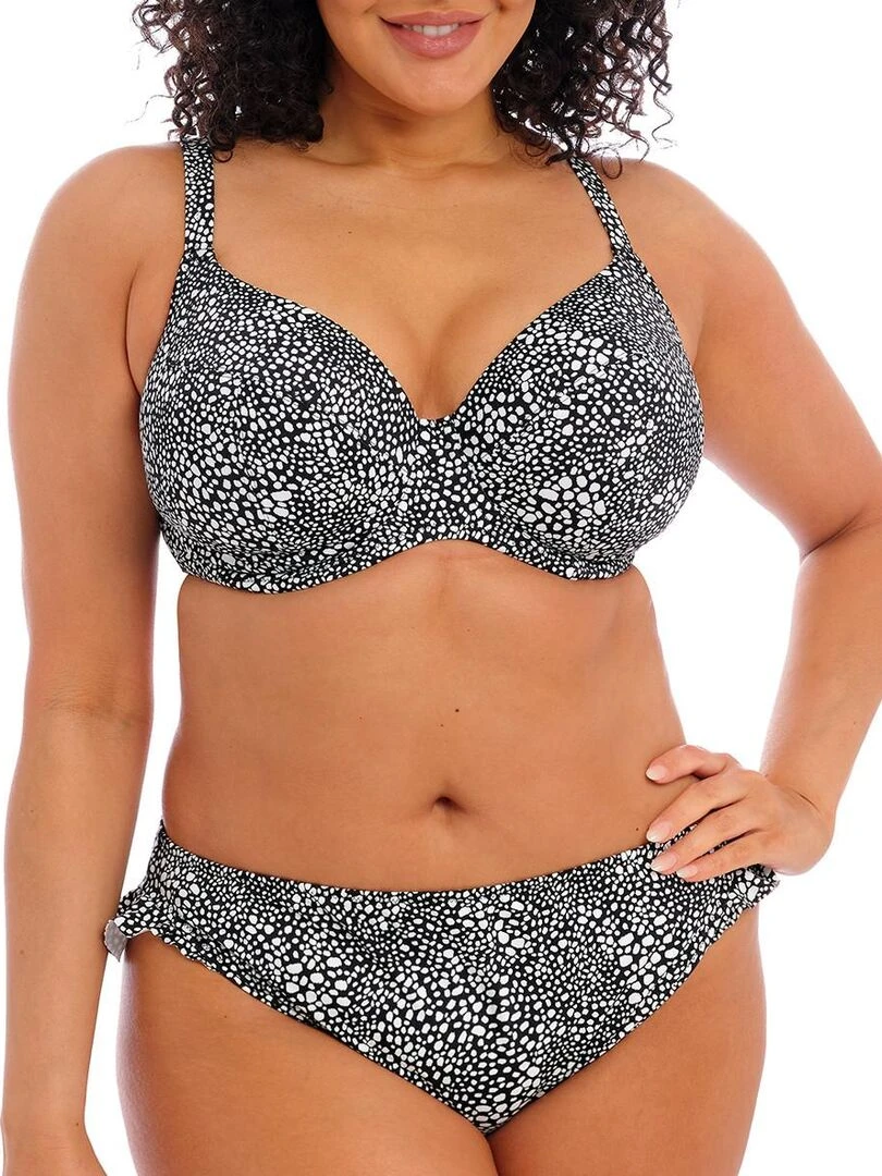 Culotte de bain volantée Pebble cove   Noir