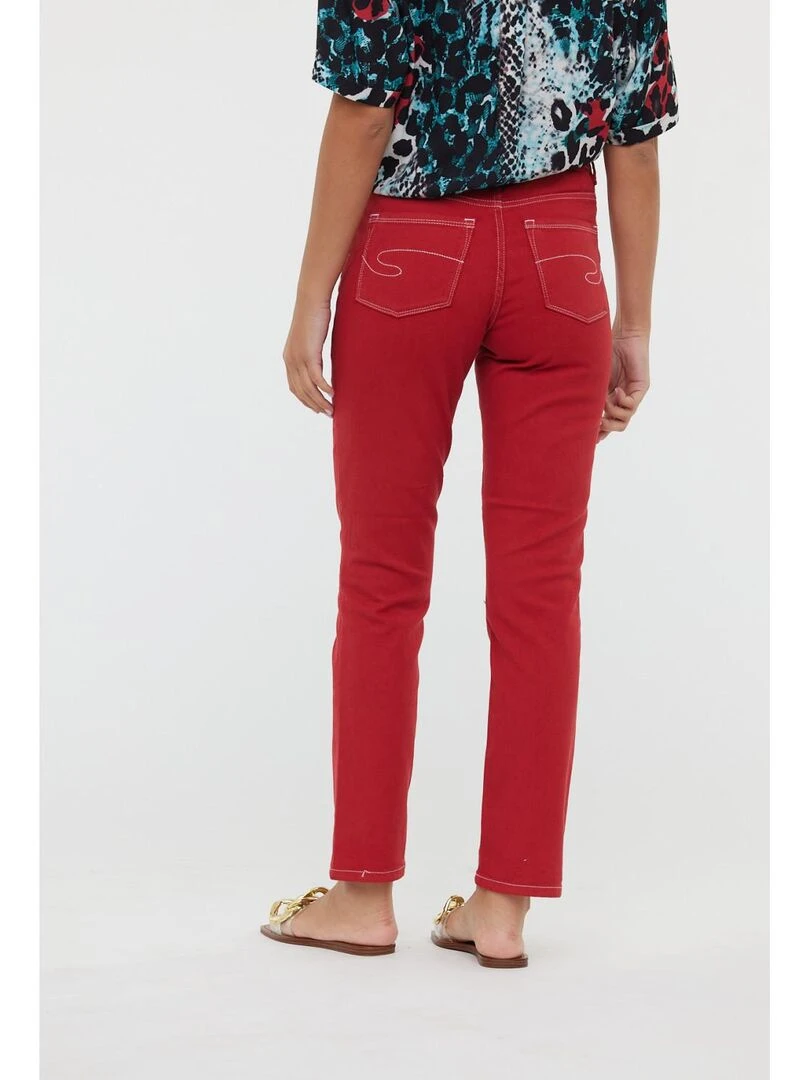 Lee Cooper   Pantalon coton straight LC161   Rouge