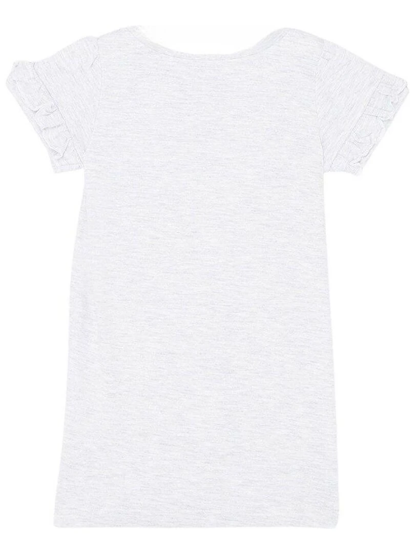 Disney Chemise De Nuit fille imprimé La Reine Des Neiges en coton Gris