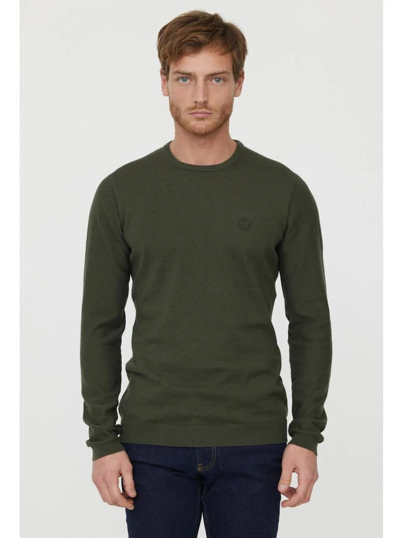 Lee Cooper Pull manches longues coton regular CORIL Vert