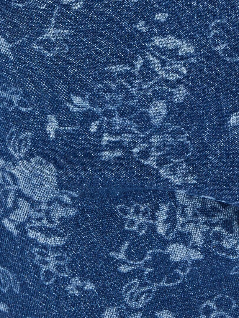 Jean 7/8ème 5 poches imprimé   Damart   Bleu