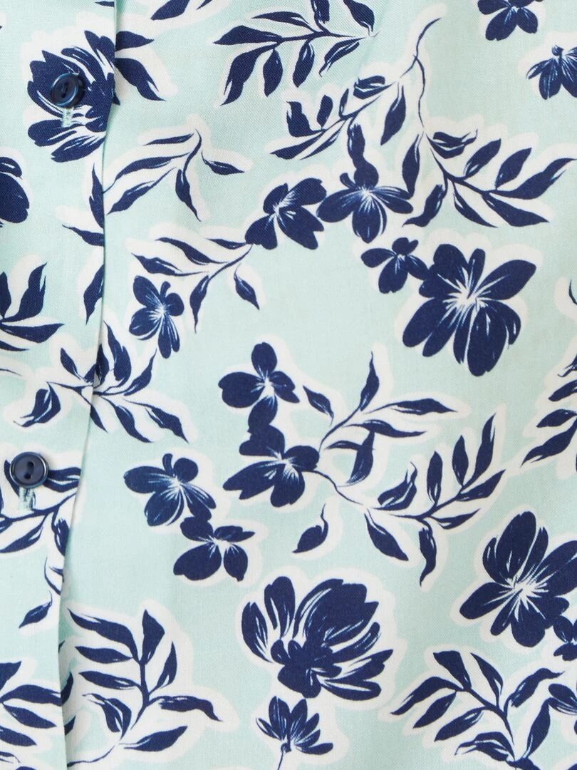 Chemisier *fibres pure viscose Lenzing(TM) EcoVero(TM).   Damart   Bleu turquoise