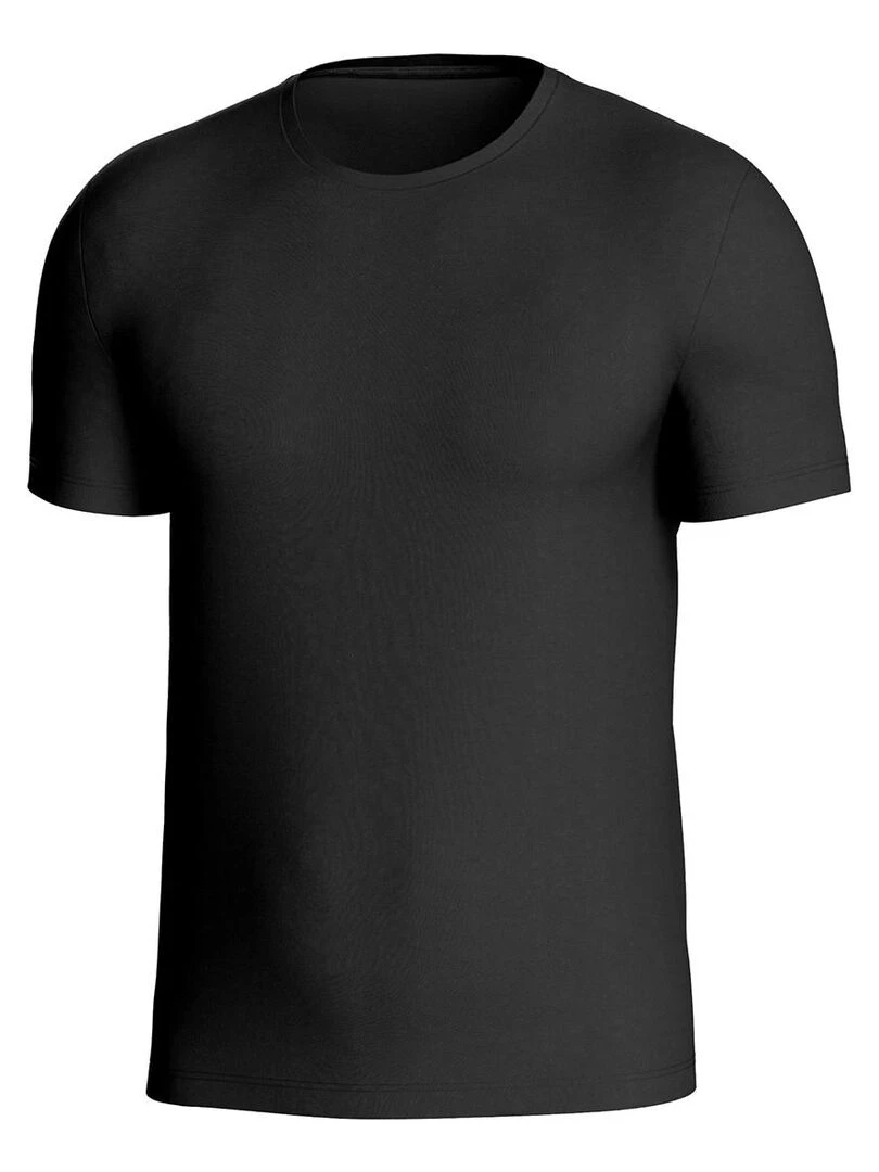 Tricot de peau thermo tempéré laine et lyocell Premium Wool   Noir