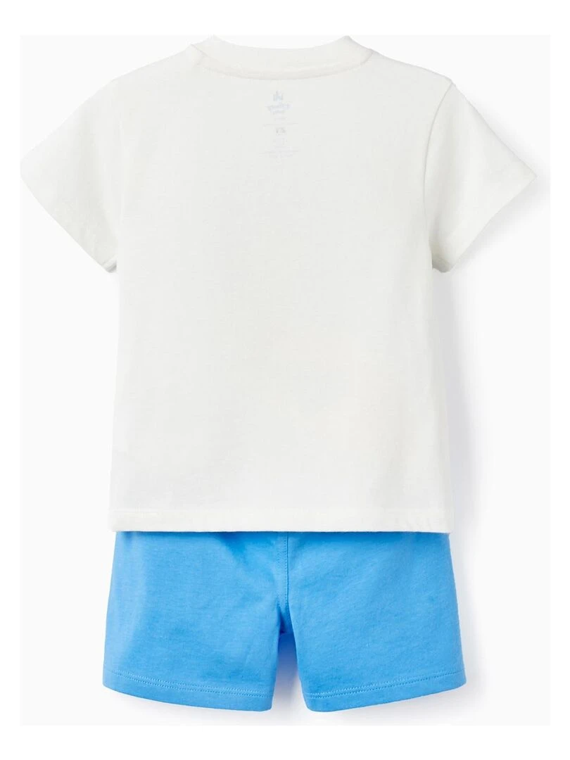 T Shirt + Short en coton pour bébé garçon 'Mickey' LICENSE Bleu foncé