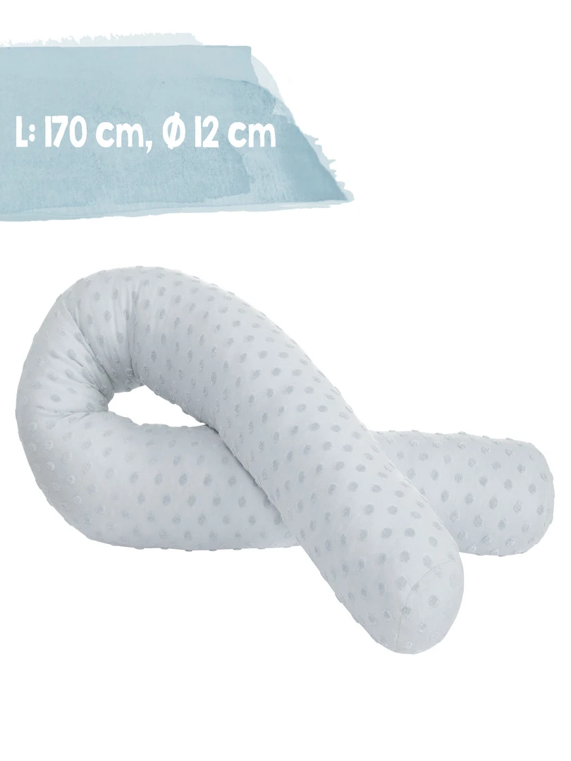 ROBA Serpent De Lit   Lil Planet   Coton Bio Certifié Gots   Bleu Clair   Bleu ciel
