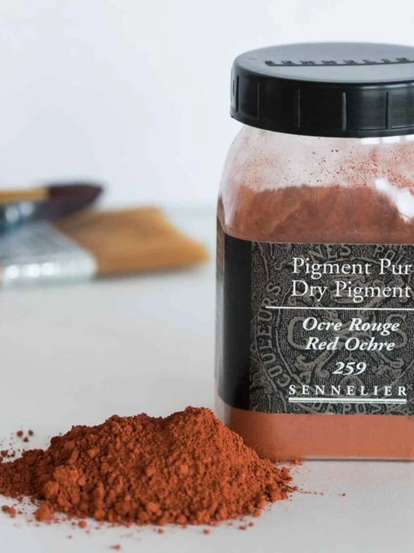 Pigment pour création de peinture   pot 90 g   Ocre rouge   N/A