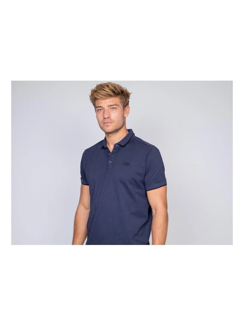 Polo pur coton PRONE   Bleu marine