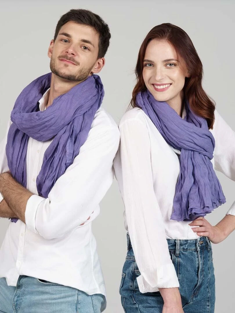 Chèche coton Uni Violet