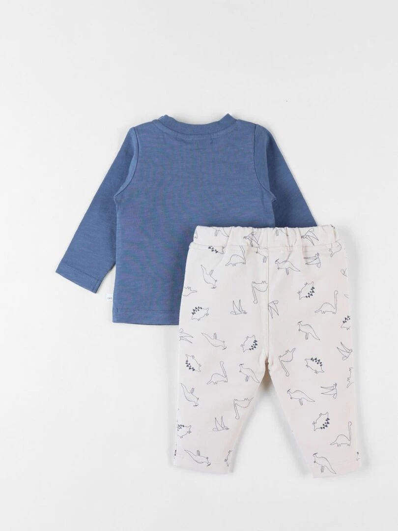 Set t shirt + pantalon dino vanille Noukie's Beige