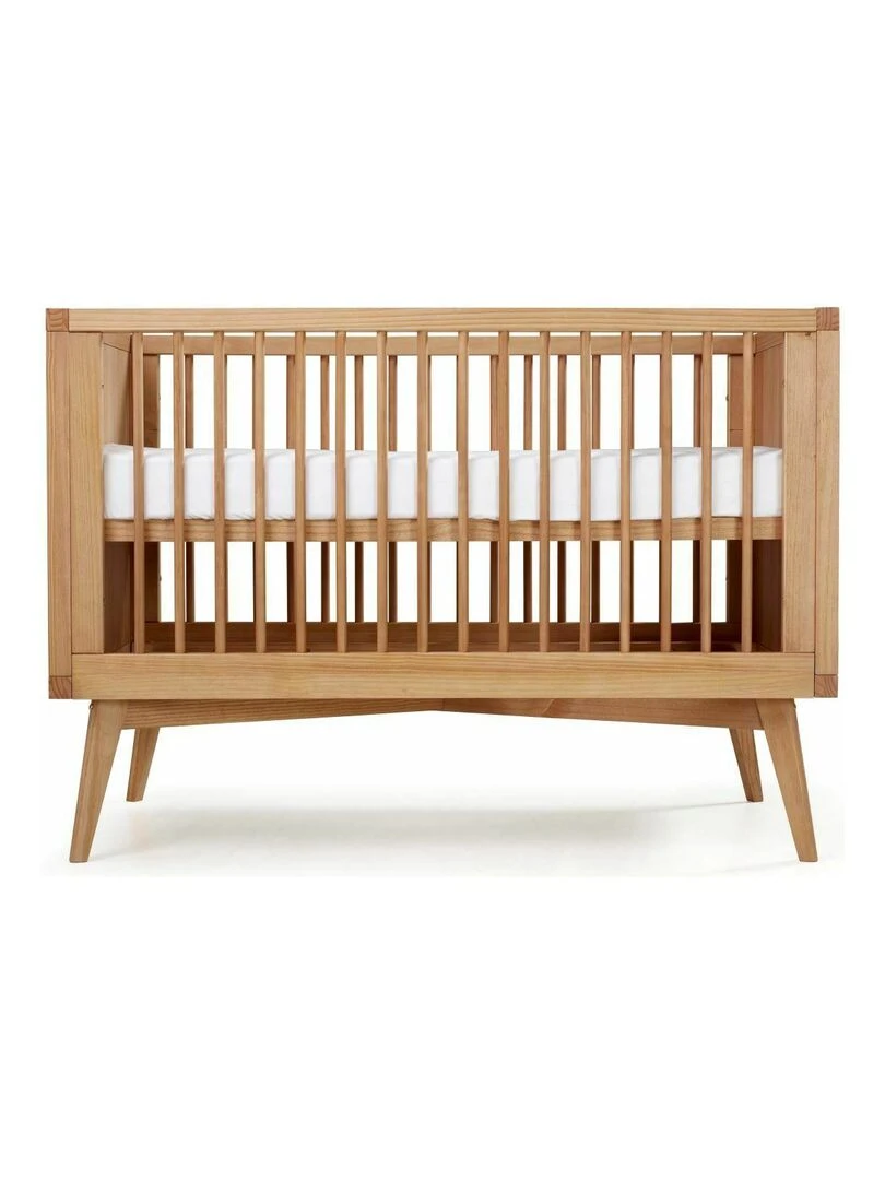 Lit bébé évolutif avec matelas Marley   AKITEN RETAIL   Marron