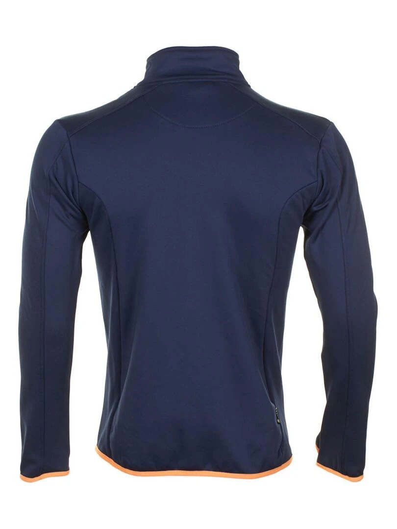 Blouson polar shell homme CLIMATE PEAK MOUNTAIN Bleu marine