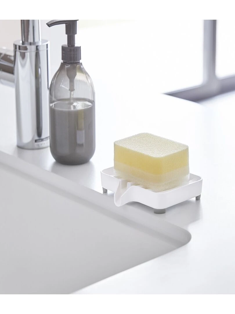 Porte Savon Avec Bec Verseur Blanc   L11 Cm   Blanc
