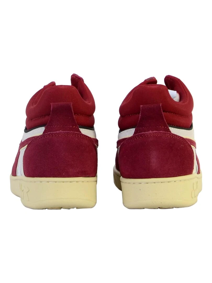 Basket Cuir Diadora Magic Demi Cut   Blanc