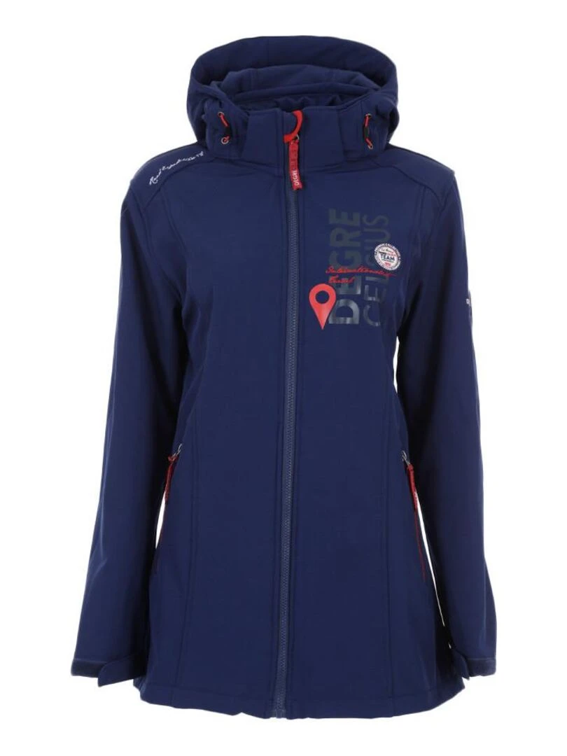 Blouson softshell femme ACALMI DEGRE CELSIUS Bleu marine