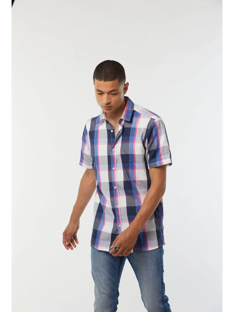 Lee Cooper   Chemise manches courtes coton relax DOPLIS   Rose fushia