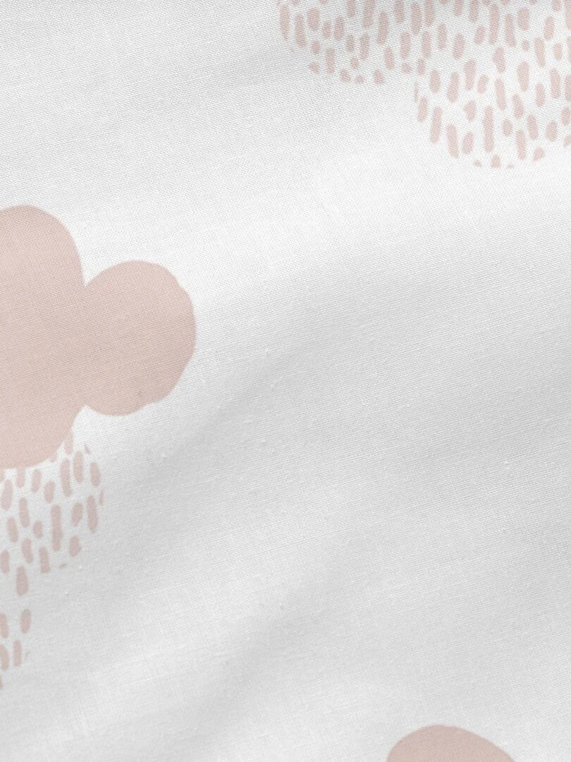 Drap housse Clouds "Happyfriday"   Rose