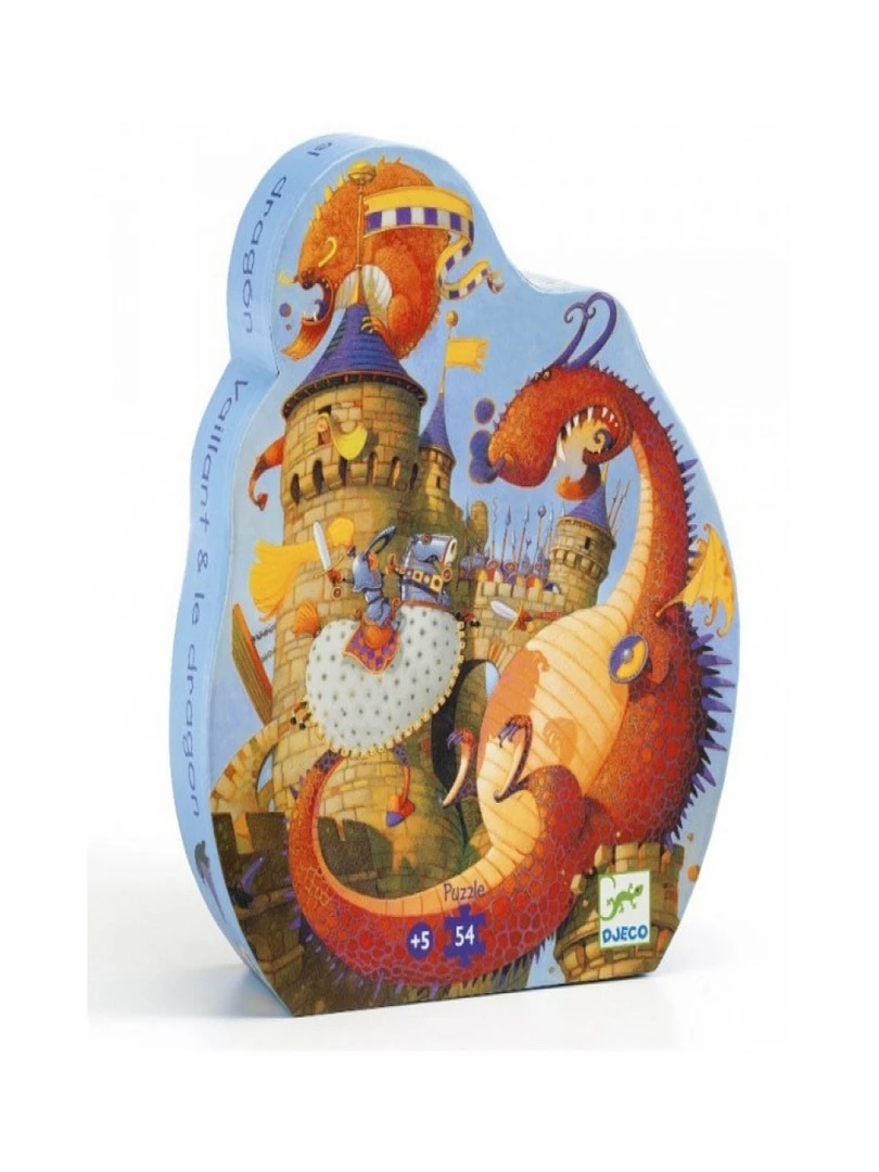 Puzzle Silhouette 54p Vaillant Et Le Dragon N/A