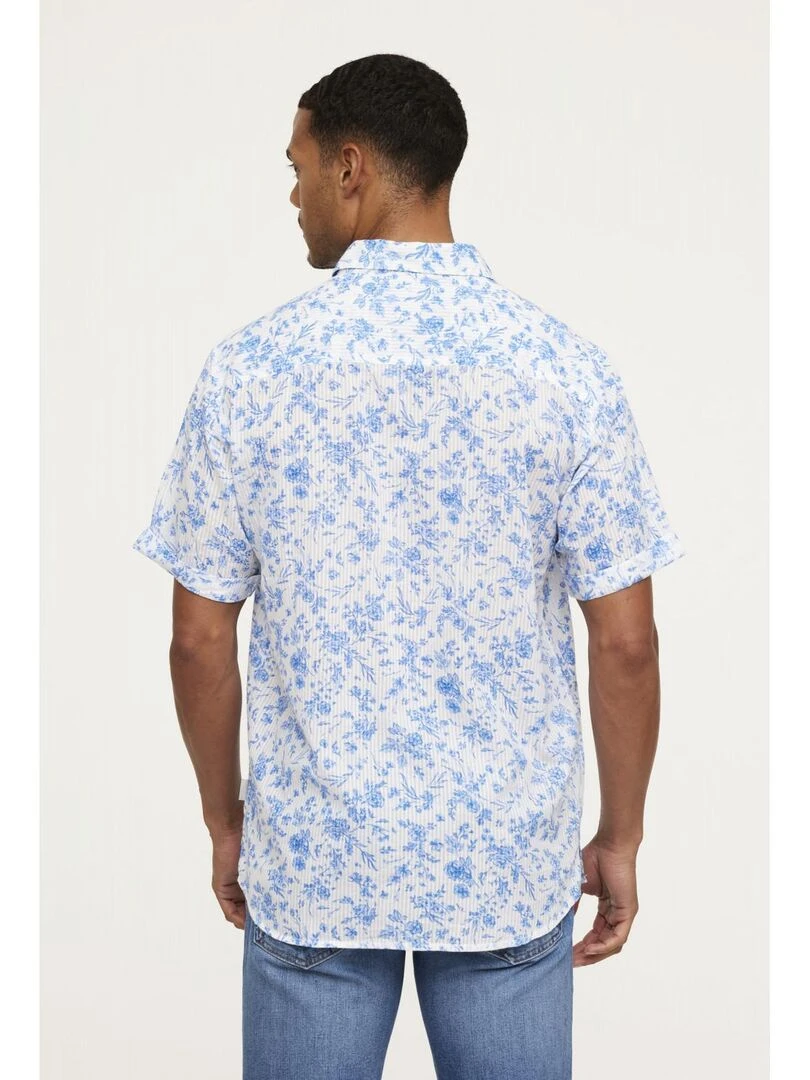 Lee Cooper   Chemise manches courtes coton regular DULO   Bleu gris