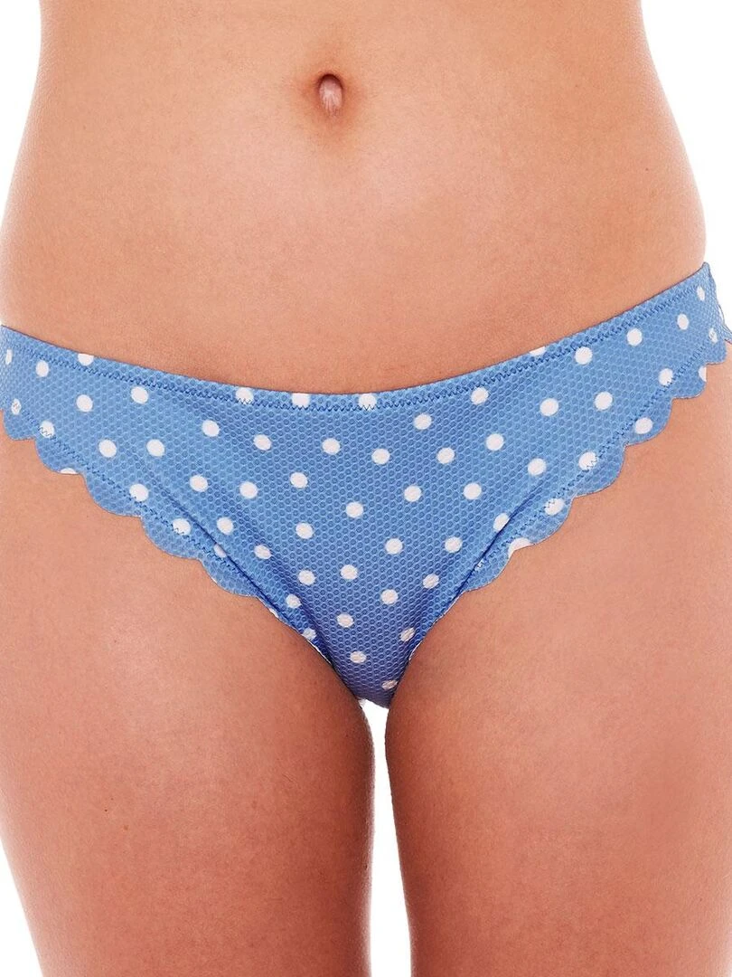 Slip de bain COQUILLAGE Brigitte Bardot Bain Bleu