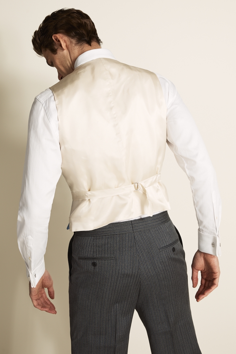 Italian Slim Fit Navy Check Waistcoat   Buy Online at Moss