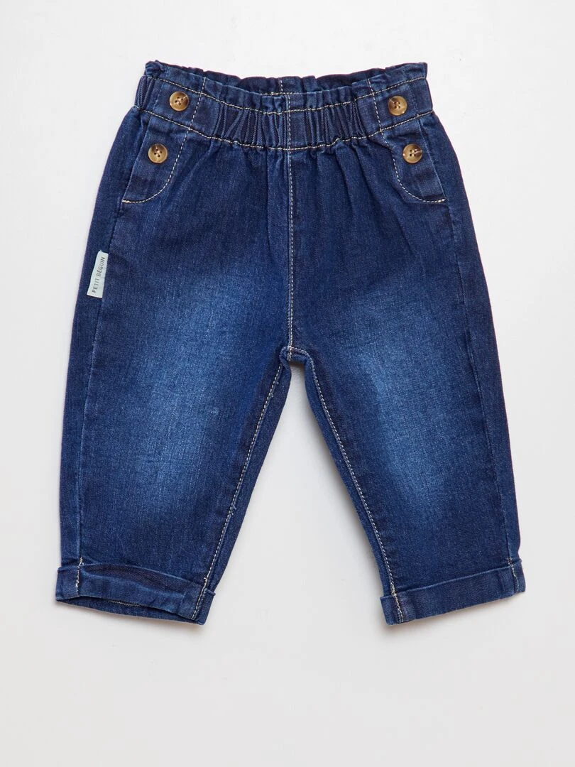 Ensemble blouse + jean   Blanc/rose/bleu