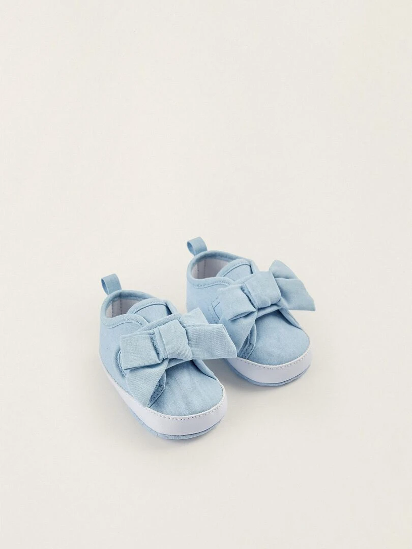 Chaussures à Lacets pour Nouveau Né ATLANTIC COMPANY Bleu clair