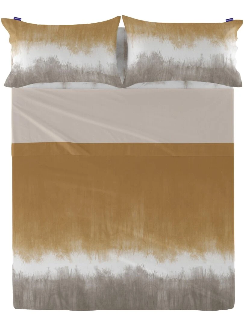 Drap Tie dye "Happyfriday"   Blanc