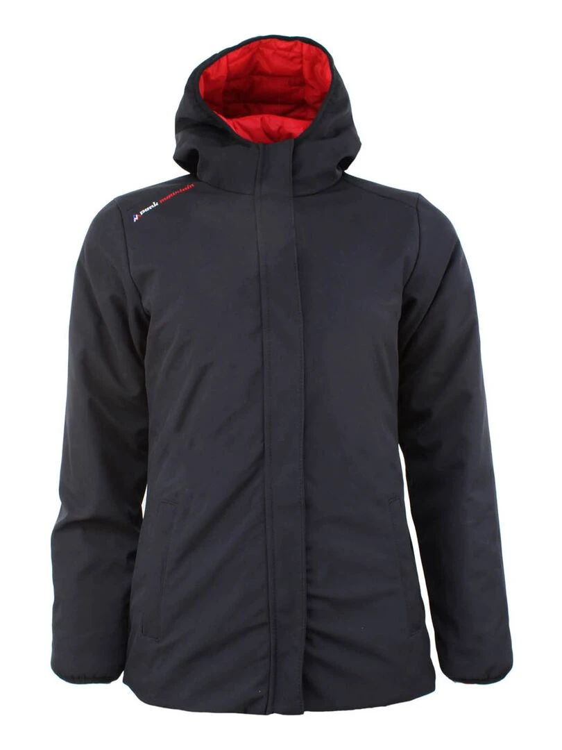 Parka réversible de ski femme ASARIO Noir Rouge