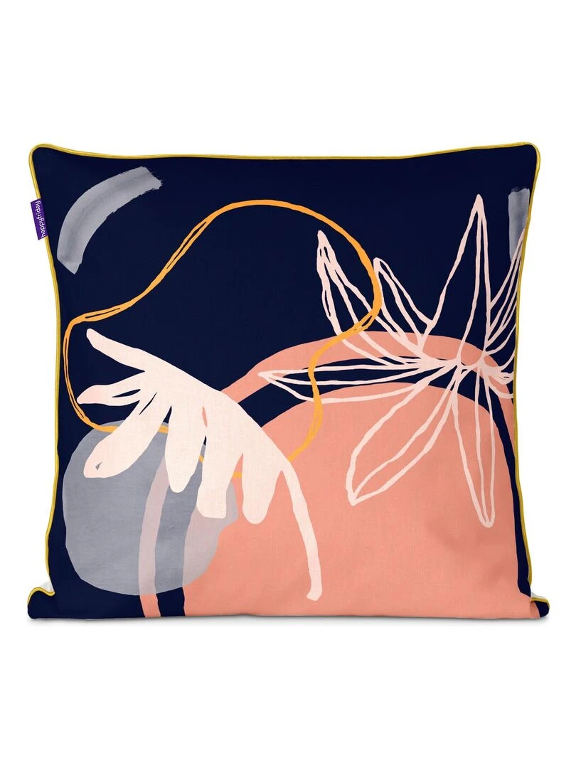 Housse de coussin décoratif Femme "Happyfriday" Blanc