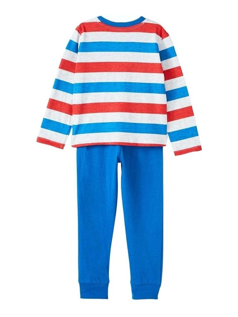 Disney Pyjama garçon imprimé Spiderman en coton Bleu